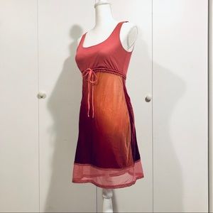 Betsey Johnson vintage velvet ombré babydoll dress